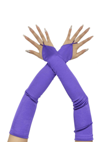 1 Pair Solid Color Satin Long Gloves, Retro Court Style Elegant Fingerless Gloves For Opera Party Night Out Weddings Birthday Party Stage Performances Cosplay And Evening Dress Accessories - A - View 39