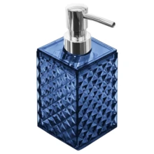 两件套亚克力多色可填充液体皂液器套装，包含手动皂液瓶和牙刷架，浴室装饰升级，梳妆台装饰，梳妆台焕新 - 彩色 - 查看 16