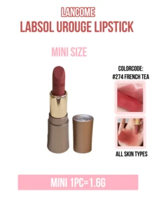 Lancôme Son môi Lancome L'Absolu Rouge Intimatte #274 Đỏ Trà Pháp (Cỡ lớn 3.4g, cỡ nhỏ 1.5g), chất son lì mềm mịn, dưỡng ẩm lâu trôi, công thức mượt mà như nhung, vỏ ngoài màu vàng sang trọng, món quà lý tưởng cho phái nữ nhân dịp sinh nhật, Lễ Tình nhân, Giáng sinh, kỷ niệm, phù hợp cho phụ nữ và những người yêu thích trang điểm, tuyệt vời cho những buổi hẹn hò và sử dụng hàng ngày, dễ dàng sử dụng cho người mới bắt đầu. - Lancome274 - Xem 11