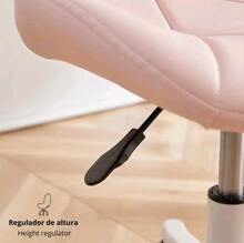 Silla oficina giratoria regulable, Asientopolipiel cuero sintetico, Despacho escritorio, Estilonordico ergonomico - Schwarz - Übersicht 7