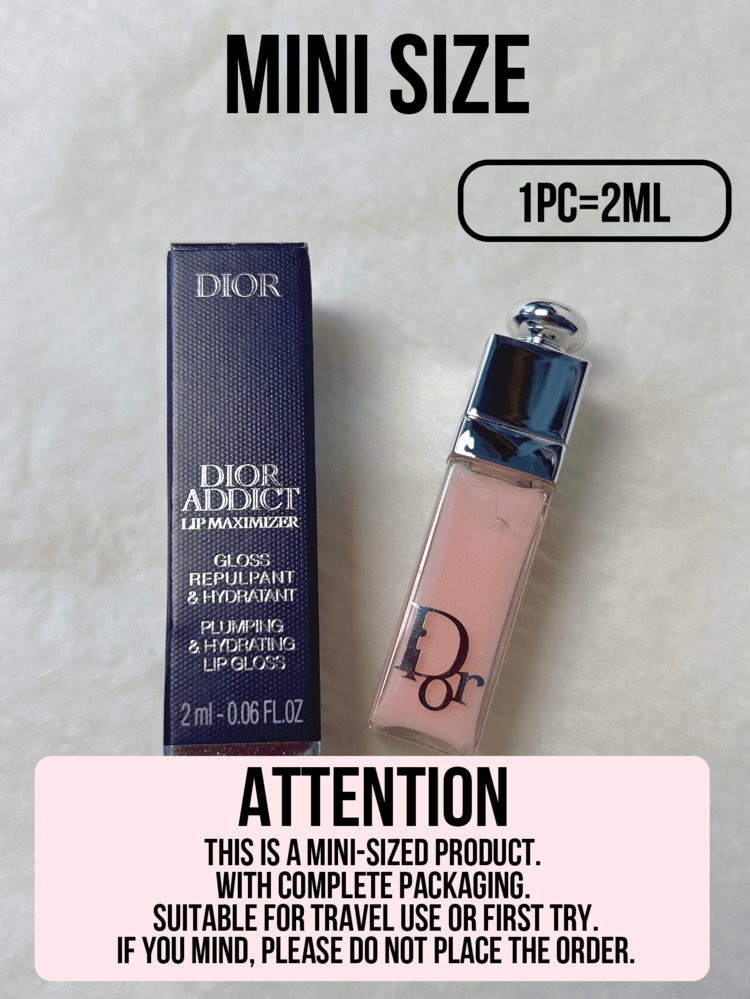 Dior 迪奥魅惑润唇膏（#001 粉色，2ml 小样/6ml 正装），丰盈滋养，蕴含玻尿酸和胶原蛋白，即刻丰盈双唇，24 小时持久保湿，清爽不黏腻，质地轻盈舒适，持久闪亮，不沾杯，可叠加涂抹，滋润双唇，唇部护理，唇彩，适合新手，生日或情人节送给女性的理想礼物 - 001 - 查看 4