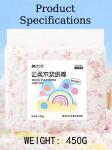 無塵倉鼠紙墊，高吸水性除臭小動物墊料，蓬鬆原生紙漿棉巢穴，適合冬季保暖與夏季冷氣房，舒適柔軟墊料，適用於天竺鼠、兔子、龍貓 - 彩色 - 查看 2