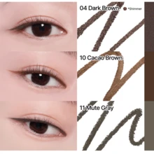Clio Sharp So Simple Waterproof Eyeliner Pen - 2mm Ultra-Thin Precision Tip Smudge-Proof & Long-Lasting Formula For Effortless Winged Liner & Tightlining - 05 Gray Brown - View 7