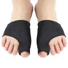 1pair Toe Covers, Thumb Massage Shoe Covers - Black - View 2