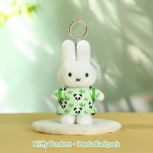 Gantungan Kunci Boneka Plush Miffy Panda Series, Boneka Kelinci Lucu, Aksesori Tas Ransel untuk Wanita dan Anak Perempuan, Barang Dekoratif - MultiWarna - View 12