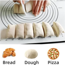 Thick Striped Dough Rolling Mat, Non-Slip Baking Mat, Pastry Making Mat, Rolling Pin Mat, Dough Mat, Countertop Protection Mat, Easy To Store And Clean, Size 40*60cm/15.8*23.7in, 3 Colors Available, Material, Essential Kitchen Baking Tool, Non-Stick, Non-Slip, - Multicolor - View 6