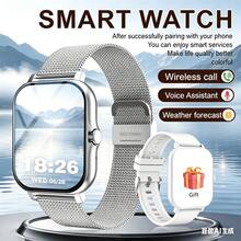 New 1.83 Inch Full Touch HD Fashion Smart Watch With (Dial, Answer) Wireless Call Function, Massive Watch Faces, Exercise Monitoring, Message Reminder View, Multiple App Reminders, Suitable For Android And IOS Phones, A Perfect Gift For Men And Women - Double Strap - View 5