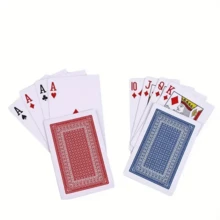 1 Set Oversized Giant Playing Cards, Thick Matte PVC Material, Waterproof And Fold-Resistant, Large Size Fun Cards, Eye-Catching Visual Effect, Suitable For Magic Performances, Party Team Building, Leisure Entertainment, Gathering Team Building Interactive Prank Funny Game Props - Multicolor - View 2