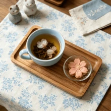 1/2PCS Elegant Solid Wood Oval Serving Tray-Japanese Style, Suitable For Desserts, Snacks And Fruits, Wooden Display Tray. - Mocha Brown - View 8