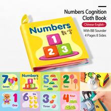 Buku Kain Bayi Edukasi Dini, Buku Kognisi Lembut Hewan dan Transportasi Bahasa Inggris, Mainan Bayi untuk Belajar Hewan Lalu Lintas Buah Bentuk dan Angka - MultiWarna - View 11