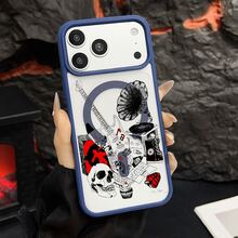 マグネット式黄ばみ防止 | 高級感あふれる2in1アクリルマグネット式スマホケース！スタイリッシュで手触りも良く、実用的な保護機能とマグネット式・耐衝撃設計を融合させた、高級感あふれるケースです。 ギター蓄音機レコードスケルトングラフィティパンダブーツ爆弾ケーキケース  11  17e 手机壳  17e 手机壳 家族、恋人、友人、そして子供たちへのプレゼントに最適です。  15 Pro Max/Apple  Air/15 Plus/ 13 pro/17 Pro Max/14 Pro Max/13/14 Plus/15 Pro/16 Pro/14 Pro/13 Pro Max/12/16e/15/17/16 Pro Max/17 Pro/11 Pro/16 Plus/14/16/11 Pro Max/17e/12 Pro/12 Pro Max - ブルー - チェックする 29