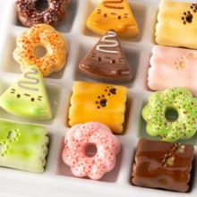 6/12/18pcs Cute Cat Paw Bread, Mousse Cake, Donuts,Dessert,3D Nail Charms Multi-Purpose Decorations Cute Resin Decorations For Nail Art & Scrapbook DIY Crafts,Hair Accessories, Hair Clip Decoration,Phone Cases,DIY Jewelry Making,DIY Resin Pendant,Cup & Shoe Decor - Cute Dessert Theme - View 4