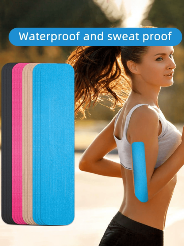40/10 Pcs Pre Cut - Muscle Patch Elastic Intramuscular Adhesive Sports Bandage - Used For Running, Fitness Exercises, Ball Sports, Outdoor Sports Muscle Patches