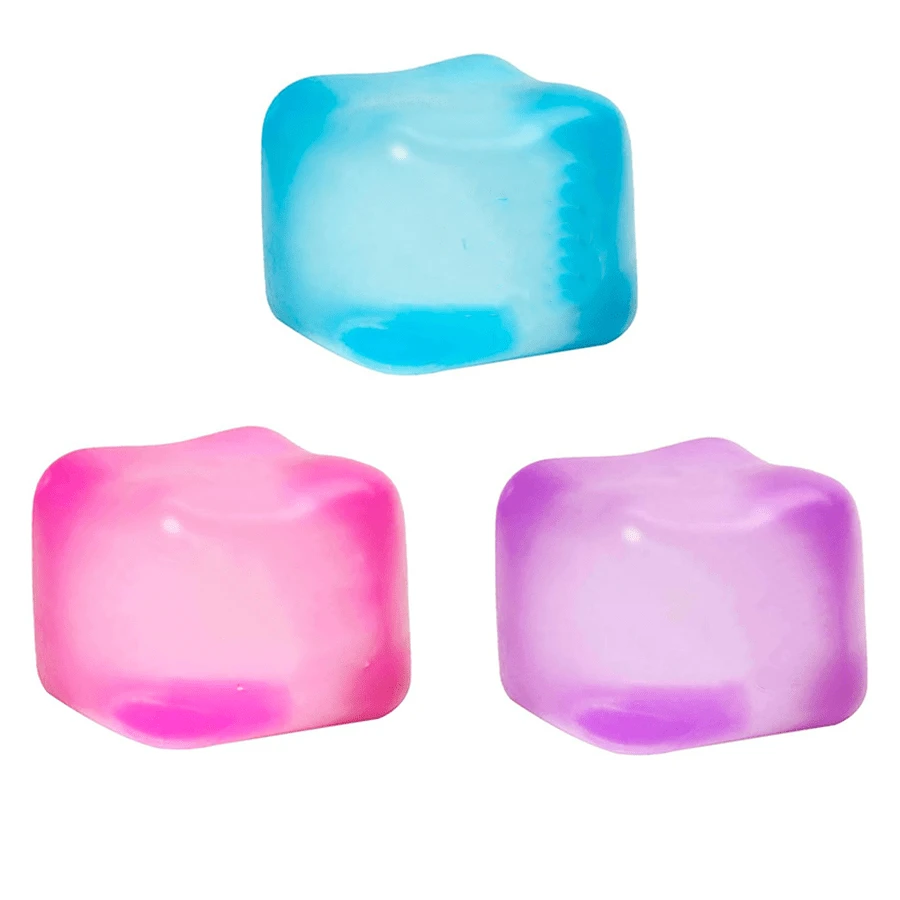 5cm Schylling Nice Cube, Jelly Squeeze Toy, Super Sensory Squeeze Toy [Jelly Version] More Fun And Playability, Birthday Gift - Christmas Gift - Halloween Gift - Perfect Gift - Gift