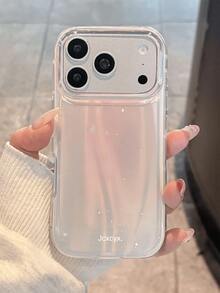 亮片、水钻奢华渐变粉紫色闪亮激光星形图案手机壳，兼容 17 Pro Max、17 Pro、17、16 Pro Max、16 Pro、16、16、15 Pro Max、15 Pro、14 Pro Max、14 Pro、13、12 Pro Max、11、16、15、14 Plus，配有时尚挂绳腕带，闪亮柔软边框保护套 - 粉色 - 查看 3