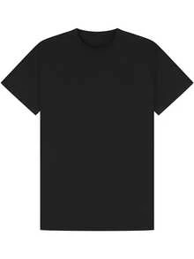 Nueva camiseta de manga corta para mujer de 180 g,% algodón - Camiseta casual versátil con estampado de verano para hombre - Camiseta con estampado de verano para parejas - Unisex - Regalo para vacaciones - negro - Ver 2