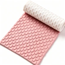 1 cây lăn tạo vân vảy cá cho đất sét polymer, dụng cụ làm khuyên tai bằng đất sét polymer - Lý tưởng để tạo tấm đất sét polymer có vân. - GL285 - Xem 1