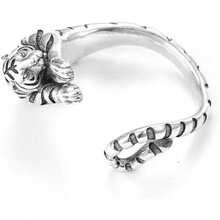 Anillo de tigre para hombre, adecuado para uso diario - Plata antigua - Ver 4