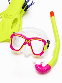 Este kit profesional de snorkel es un conjunto completo 3 en 1 que incluye máscara, tubo y aletas. Adecuado para niños de 7 a 14 años, este equipo de buceo ajustable es ideal para vacaciones en la playa y entrenamiento en la piscina, ya que proporciona una propulsión potente e incluye una red de transporte. Es un conjunto de máscara y aletas de buceo para jóvenes, equipo esencial para deportes acuáticos en verano. - Traje de buceo - View 5