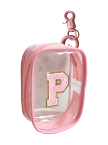 Portable Mini Transparent Zipper Storage Bag, Towel Letter Embroidery Pouch, Multi-Functional Compact Organizer With Keychain, Earphone Charger Data Cable Storage Box, Transparent Travel Accessory For Small Items, Suitable For Jewelry Bracelet USB Data Cable Storage, Ideal For Women Girls Daily Commute, Travel, Back To School, Gift - Multicolor - View 13