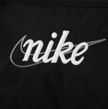 Nike 耐吉 品牌標誌字母刺繡 聚酯纖維 手提單肩包 男女同款情侶款 黑色 - 黑色 - 查看 3