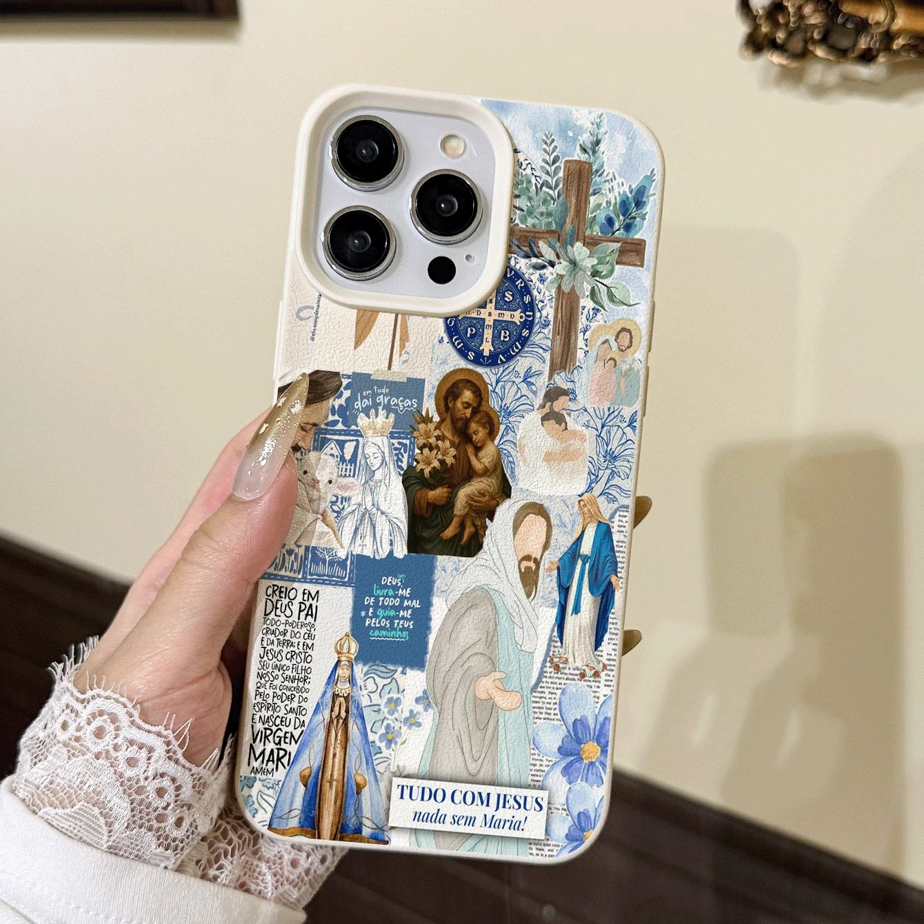 Ốp điện thoại TPU chống sốc hình thánh giá, tương thích với iPhone 15 Pro Max, XS, XR, 11, 12, 13, 14, 15, 16, 13 Pro Max, 16 Pro Max, 14 Plus, 17, 17 Pro Max, Air, và các dòng A55, S24, A16, S24 FE, S20, S22 Plus, S25 Ultra, S25, S22, S21, A335G3, A52 5G, Galaxy S21, Galaxy S25 Ultra, Galaxy S21 Plus, Galaxy S22, Galaxy A54, A16 4G - Nhiều màu - Xem 1