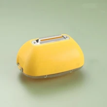 便攜式多功能廚房工具削皮器附水桶,適用於削馬鈴薯、胡蘿蔔和水果,方便攜帶 - 彩色 - 查看 15