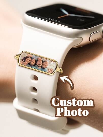 Personalized Sublimation Heart Shaped Watch Decoration,Custom Photo Jewelry For Women,Personalized Photo Watch Jewelry Pendant Crafts, Watch Charm, Anniversary Gift, Wedding Gift, Ideal For Anniversary Wedding Gifts,Valentine's Day Gifts