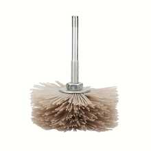 Bàn chải mài đầu hoa bằng nylon bóng, dụng cụ chống mài mòn dùng cho đồ gỗ nội thất, chạm khắc gỗ, chạm khắc rễ cây và đánh bóng phù điêu. - Màu Xám nhạt - Xem 2