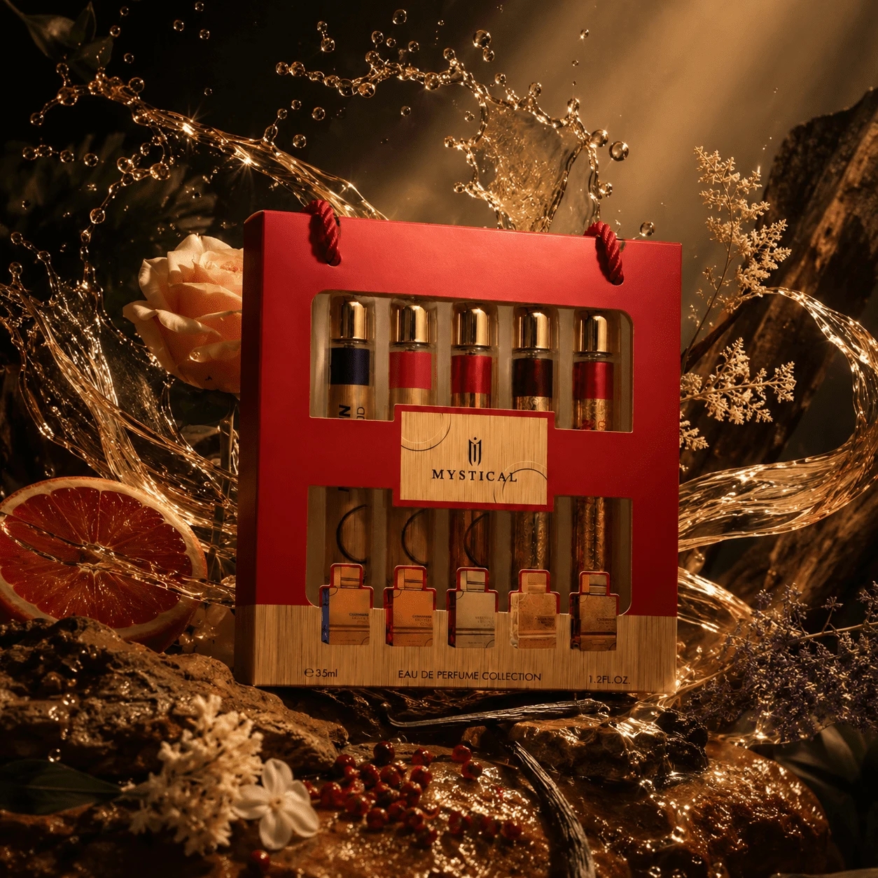 AL HARAMAIN مجموعة هدايا Amber Oud 35 مل * 5 عطر للجنسين – مجموعة Amber Oud الفاخرة طويلة الأمد - عطور متنوعة - مشاهدة 1