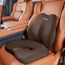 Ergonomic Car Interior Seat Cushion And Lumbar Support Set, High-Density Foam Filling For Softness And Elasticity, Increases Comfort And Visibility, Suitable For Sedans, SUVs And Trucks - A - View 10