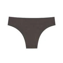 Kit 7 Calcinhas Poliamida Sem Costura Invisiveis Confortavéis Discretas - Cinza - Visão 5