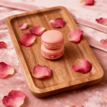 1/2PCS Elegant Solid Wood Oval Serving Tray-Japanese Style, Suitable For Desserts, Snacks And Fruits, Wooden Display Tray. - Mocha Brown - View 4
