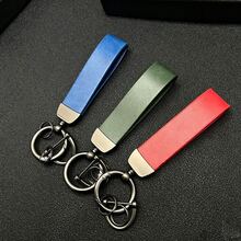 PU Leather Creative Minimalist Keychain Pendant, Personalized Key Chain Ring Wrist Strap Bag Charm, Vintage High-End Fashion Leather Key Holder Gifts For Mother, Father, Graduation, And Teacher - Multicolor - View 9
