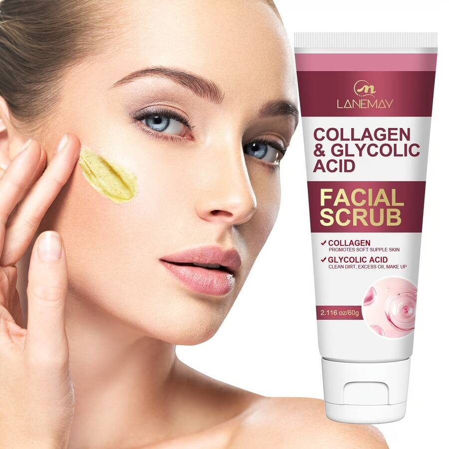 Tẩy tế bào chết Collagen & Glycerin - Làm sạch sâu và thanh lọc, làm dịu da nhạy cảm, nuôi dưỡng, chuẩn bị da - Thích hợp sử dụng hàng ngày. - Collagen - Xem 1