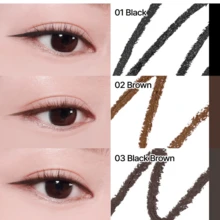 Clio Sharp So Simple Waterproof Eyeliner Pen - 2mm Ultra-Thin Precision Tip Smudge-Proof & Long-Lasting Formula For Effortless Winged Liner & Tightlining - 05 Gray Brown - View 6