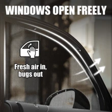 Universal Car Window Curtain Sunshade Anti-Mosquito Mesh Cover Full Coverage - SUV Windshield - View 2