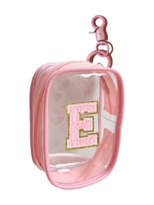 Portable Mini Transparent Zipper Storage Bag, Towel Letter Embroidery Pouch, Multi-Functional Compact Organizer With Keychain, Earphone Charger Data Cable Storage Box, Transparent Travel Accessory For Small Items, Suitable For Jewelry Bracelet USB Data Cable Storage, Ideal For Women Girls Daily Commute, Travel, Back To School, Gift - Multicolor - View 18