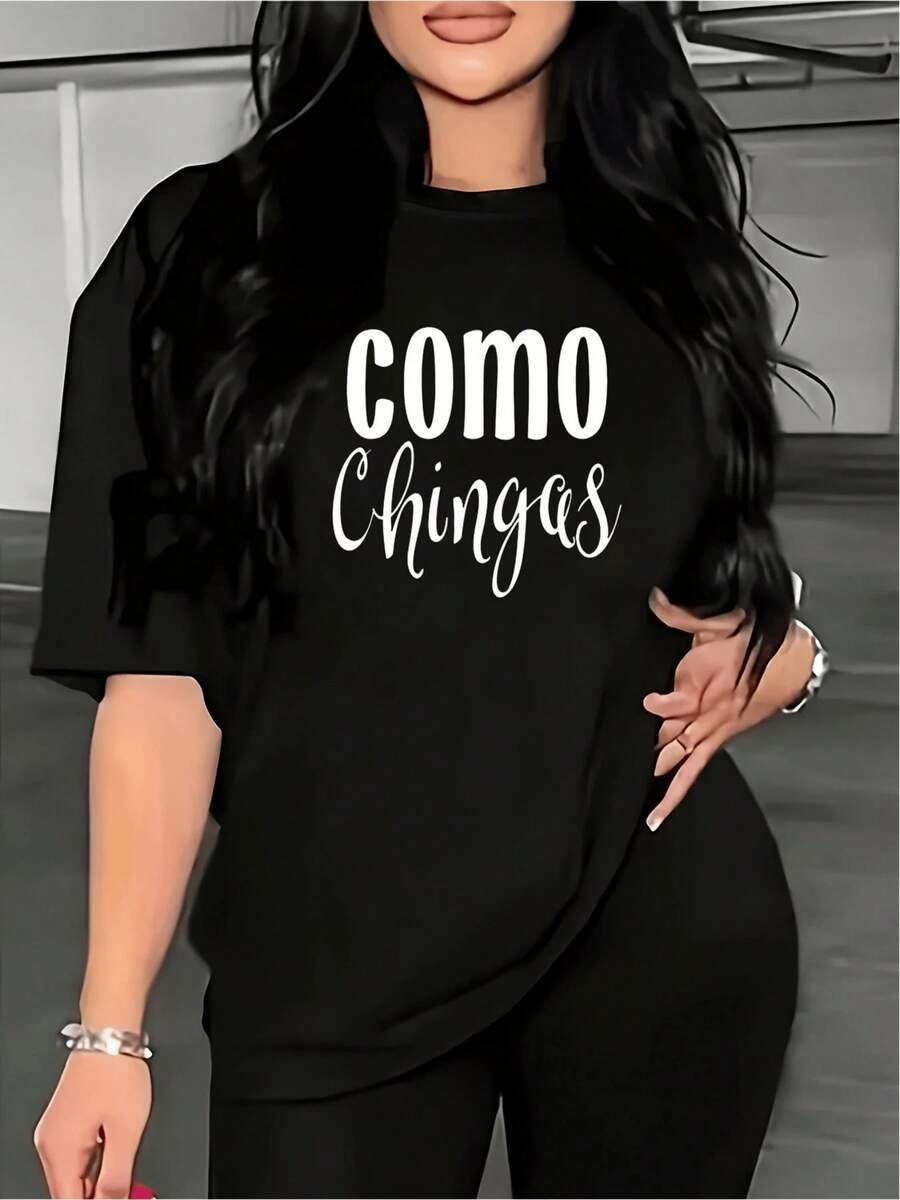 A Fun Phrase That Humorously Expresses A Relaxed And Confident Attitude, Ideal For Those Who Enjoy Standing Out With Personality In Their Outfit. A Modern, Casual Women's T-Shirt For Everyday Wear, Comfortable And Perfect For Gifting. - 黑色 - 查看 1