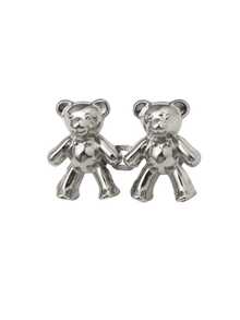 1pc Gold Bear Adjustable Waist Belt Buckle - Clip-On Jeans Button, Metal Waist Belt Tightener, Seamless Instant Fit Clasp, Fashionable Detachable Pants Adjuster, Waist Elastic Tightening Snap - A - View 9