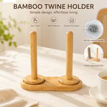 1 cái giá đựng cuộn chỉ xoay bằng tre, dụng cụ may vá gia đình, giá đựng chỉ và vật liệu di động, thiết kế trơn tru không bị rối, thẩm mỹ tối giản cao cấp, lý tưởng cho việc sắp xếp nhà cửa, các dự án DIY và quà tặng thời trang. - B - Xem 2