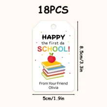 Editable Back To School Labels, First Day Of School Gift Tags, Student Back To School Gifts, Rainbow Gift Labels, Back To School Season - Multicolor - View 8
