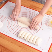 Thick Striped Dough Rolling Mat, Non-Slip Baking Mat, Pastry Making Mat, Rolling Pin Mat, Dough Mat, Countertop Protection Mat, Easy To Store And Clean, Size 40*60cm/15.8*23.7in, 3 Colors Available, Material, Essential Kitchen Baking Tool, Non-Stick, Non-Slip, - Multicolor - View 4