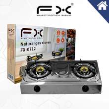 Cocina de gas con parrilla, llama regulable para una distribución uniforme del calor, colores exclusivos, construcción duradera de acero inoxidable, controles giratorios para un fácil manejo, opciones de parrilla simple o doble disponibles. - Tipo de Enchufe A USA (110-127V) - Ver 2