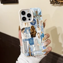 Ốp điện thoại TPU chống sốc hình thánh giá, tương thích với iPhone 15 Pro Max, XS, XR, 11, 12, 13, 14, 15, 16, 13 Pro Max, 16 Pro Max, 14 Plus, 17, 17 Pro Max, Air, và các dòng A55, S24, A16, S24 FE, S20, S22 Plus, S25 Ultra, S25, S22, S21, A335G3, A52 5G, Galaxy S21, Galaxy S25 Ultra, Galaxy S21 Plus, Galaxy S22, Galaxy A54, A16 4G - Nhiều màu - Xem 2