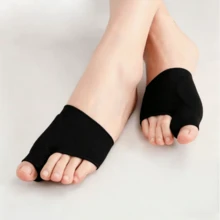 1pair Toe Covers, Thumb Massage Shoe Covers - Black - View 5