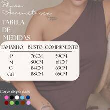 Blusa Feminina Nula Manca em Viscolycra Ombro Único Elegante Casual - Marrom - Visão 4