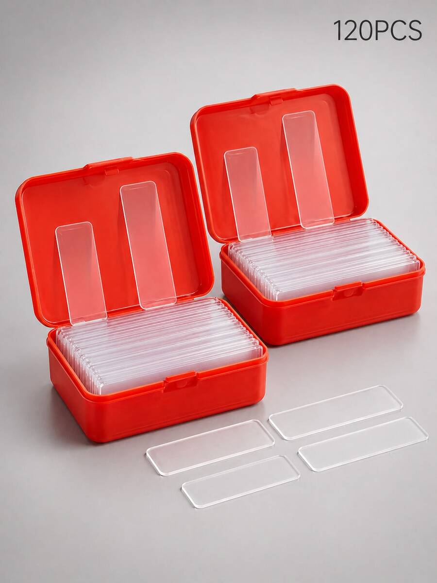 Reusable Multifunctional Double Sided Adhesive Strips, Strong Sticky Transparent Mounting Tape, No Residue & No Cutting Needed, 120 Pcs KVDY - 120 PCS - View 1