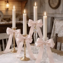 12pcs Ballet Style Bow Decorative Ribbons, Suitable For Wedding Decor, Cakes, Bottles And Candle Holders; Elegant Gift Wrapping Bows; Also Applicable For Mother's Day, Birthday, Wedding, Perfume And Candle Box Decoration. - Bow - View 7