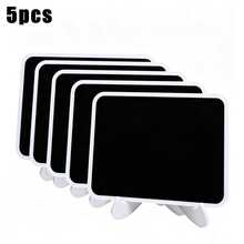 10pcs/5pcs/1pc Mini Chalkboard Display Panel Decor, Home Decor Signage, Mini Message Board Display Wooden Chalkboard, Suitable For Wedding, Baking Display, Hotel, Banquet, Dessert, Table Card, Mother's Day, Graduation - White Board With - View 13